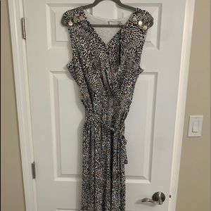 Tahari Leopard Jumpsuit